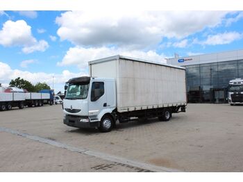Camión lona Renault MIDLUM 270.12 P 4X2, HYDRAULIC LIFT