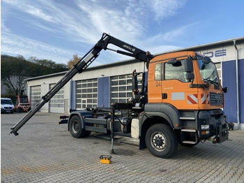 Camión multibasculante MAN TGA 18.350 4x4 Abrollkipper + Kran *Winterdienst