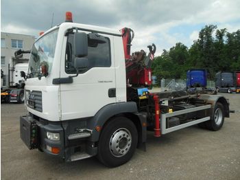 Camión multibasculante MAN TGM 18.240 BB, ABROLLKIPPER MIT KRAN