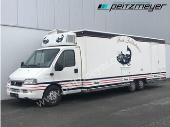  IVECO FIAT (I) Ducato Verkaufswagen 6,5 m - Motor neu vor 21 TKM + Kühltheke, Fritteuse, - Camión tienda