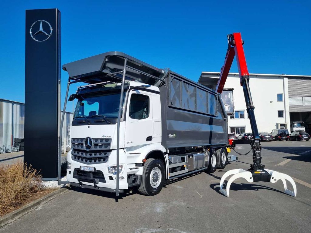 Camión forestal, Camión grúa nuevo Mercedes-Benz Arocs 2751L HAD + Q170L (11,5m!) -EBERT-Fäll-LKW: foto 10