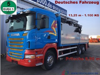 Camión caja abierta Scania R400 Tirre Euro 191L 9m=1,7t. 7m Ladefl.  1.Hand: foto 1