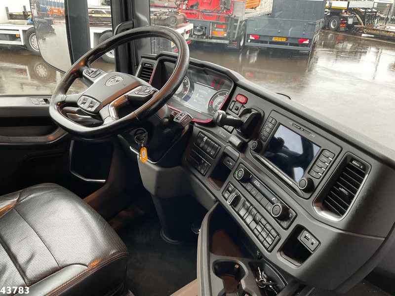 Camión grúa Scania R 650 Euro 6 V8 Retarder HMF 26 Tonmeter laadkraan Autotransporter met oprijplaten: foto 19