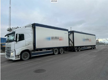 Leasing de Volvo FH 6x2 wood chip truck with trailer Volvo FH 6x2 wood chip truck with trailer: foto 1