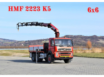 Camión grúa Volvo FM 12 380 Pritsche 5,20m + HMF 2223 K5+FUNK/6x6: foto 1