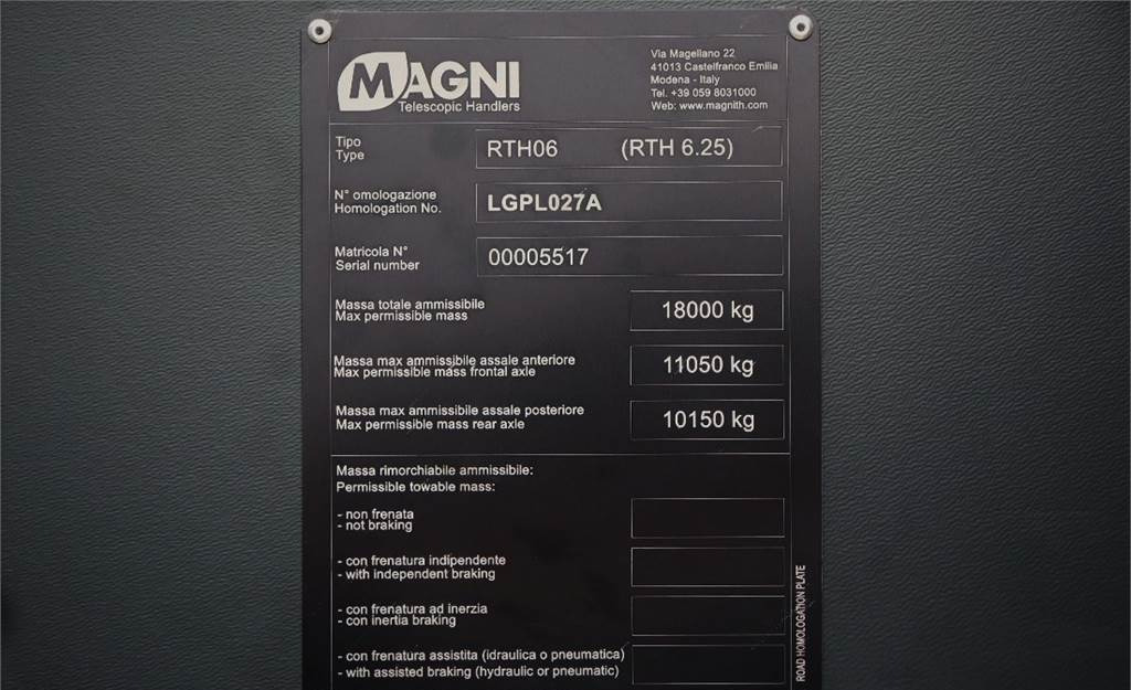 Manipulador telescópico Magni RTH 6.25 Valid inspection, *Guarantee! 6t Cap. 25m: foto 6