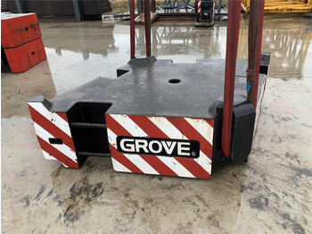 Grove GMK 6400 counterweight 10 ton - contrapeso