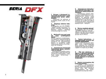Martillo hidráulico para Excavadora nuevo DEMOQ DFX700 Hydraulic breaker 700 kg: foto 3