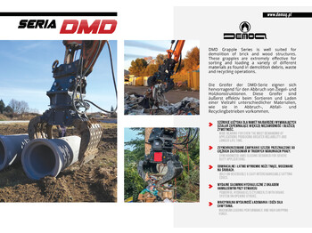 Pinza de manipulación para Maquinaria de construcción nuevo DEMOQ DMD 290 S Hydraulic Polyp -grab 1855 kg: foto 2
