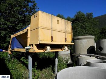  Falköping salt/sandspreder med motor og panel - esparcidor de sal