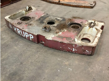 Contrapeso para Maquinaria de construcción Krupp Krupp KMK 3045 counterweight 3,4 ton: foto 1