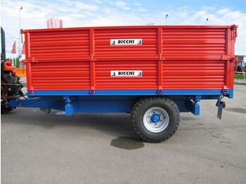 Remolque agrícola nuevo Bicchi Bicchi monoaxle agricultural trailer, tiltable on 3 sides, model BRT502L-H, 8 tons !!! Transport included!!!!!!: foto 1