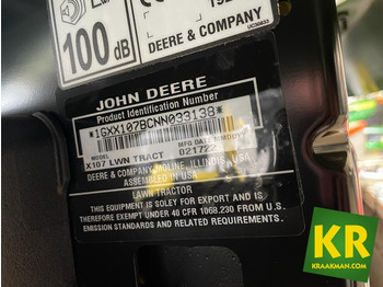 X107 John Deere  - Cortacésped