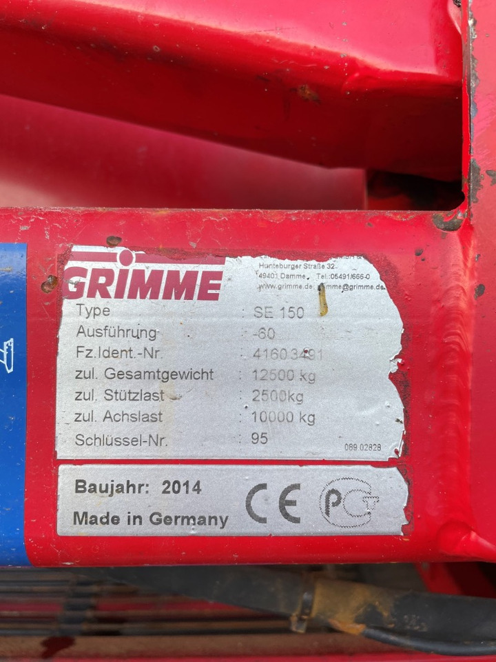Arrancadora de patatas Grimme SE 150-60 NBR: foto 2
