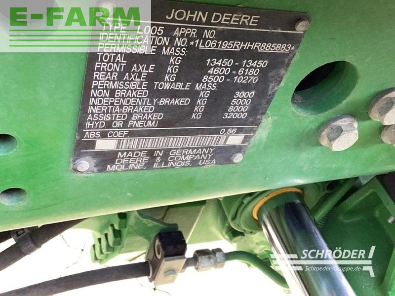 Tractor John Deere 6195 r: foto 5