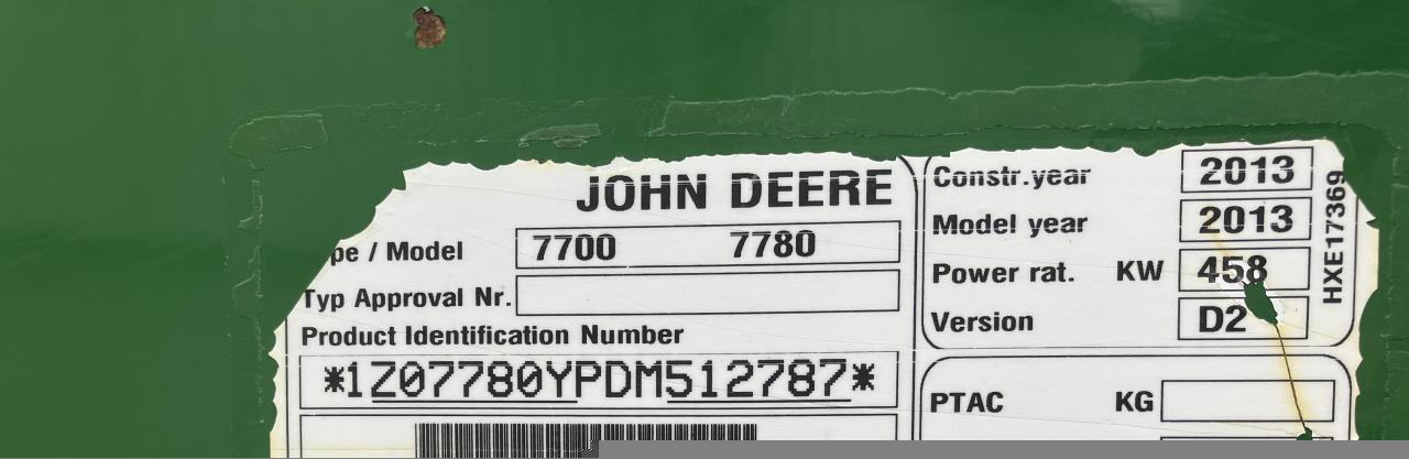 Cosechadora de forraje John Deere 7780: foto 11