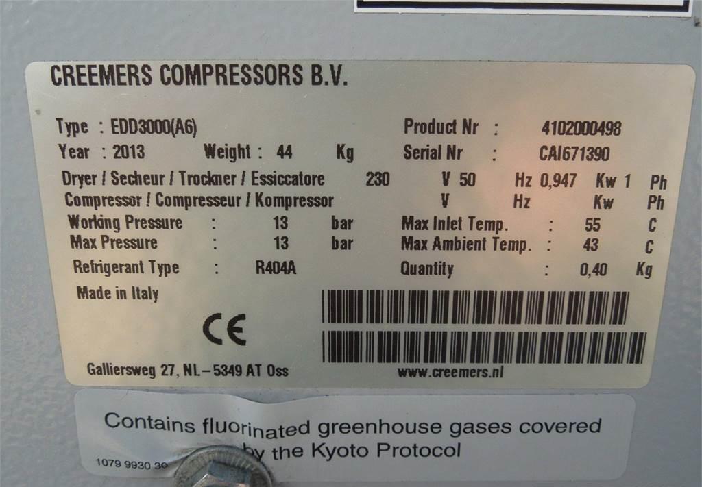 Compresor de aire Creemers OSUSZACZ ZIĘBNICZY 3,00M3MIN 2013R: foto 2