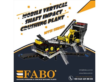 Trituradora móvil nuevo FABO MVSI 900 MOBILE VERTICAL SHAFT IMPACT CRUSHING SCREENING PLANT: foto 1