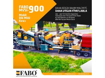 Trituradora móvil nuevo FABO MVSI 900 MOBILE VERTICAL SHAFT IMPACT CRUSHING SCREENING PLANT: foto 1
