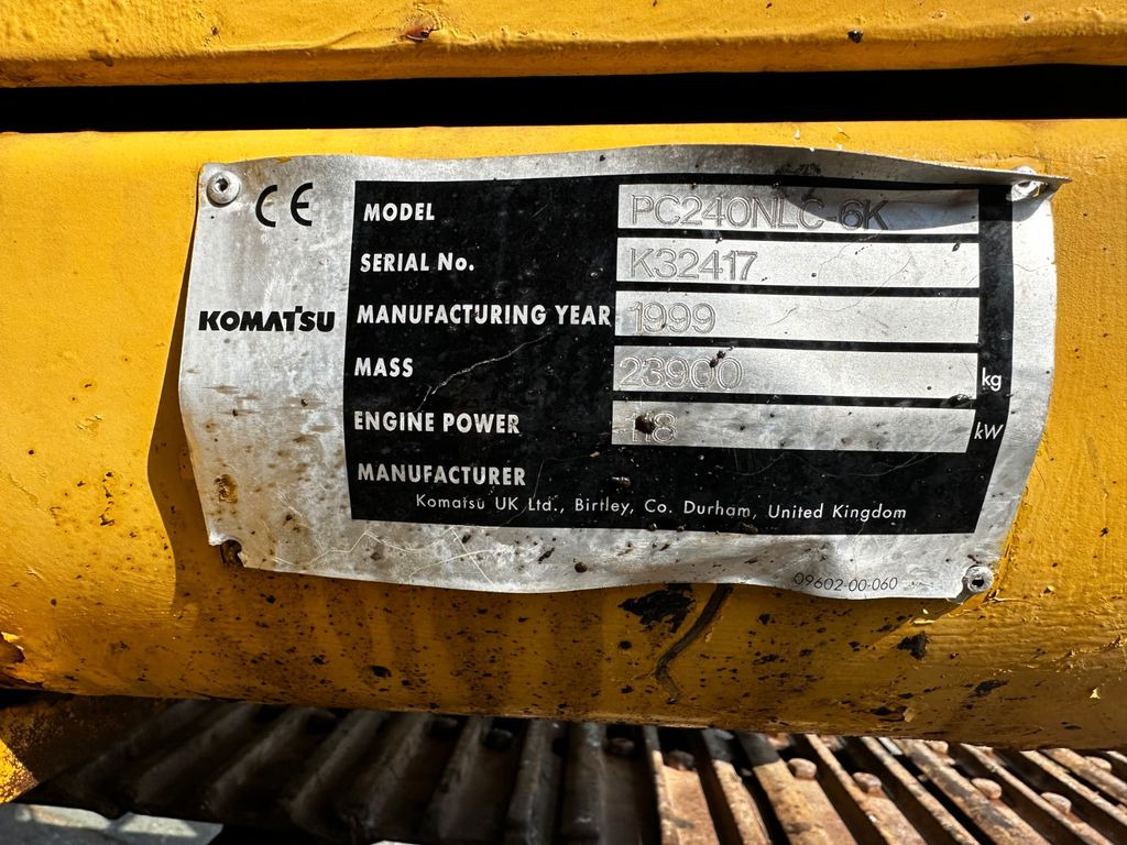 Excavadora de cadenas Komatsu PC240 NLC Excavator Hammerline: foto 19