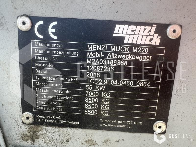 Excavadora Menzi-Muck M220: foto 9
