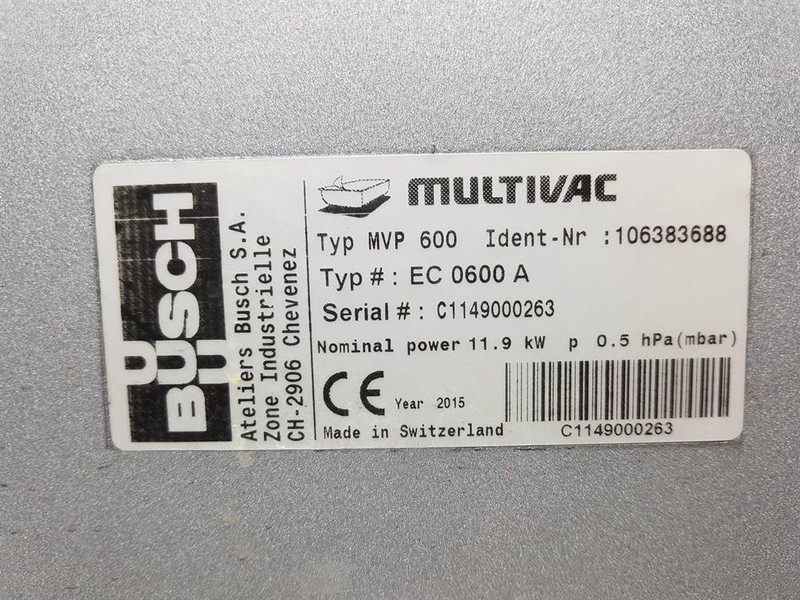 Compresor de aire Multivac MVP600-EC0600A/106383688-Vacuum pump/Vaku: foto 6