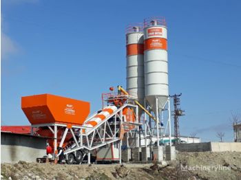 Plusmix 100 m³/hour Mobile Concrete Batching Plant - BETONYY ZAVOD - CEN - Planta de hormigón