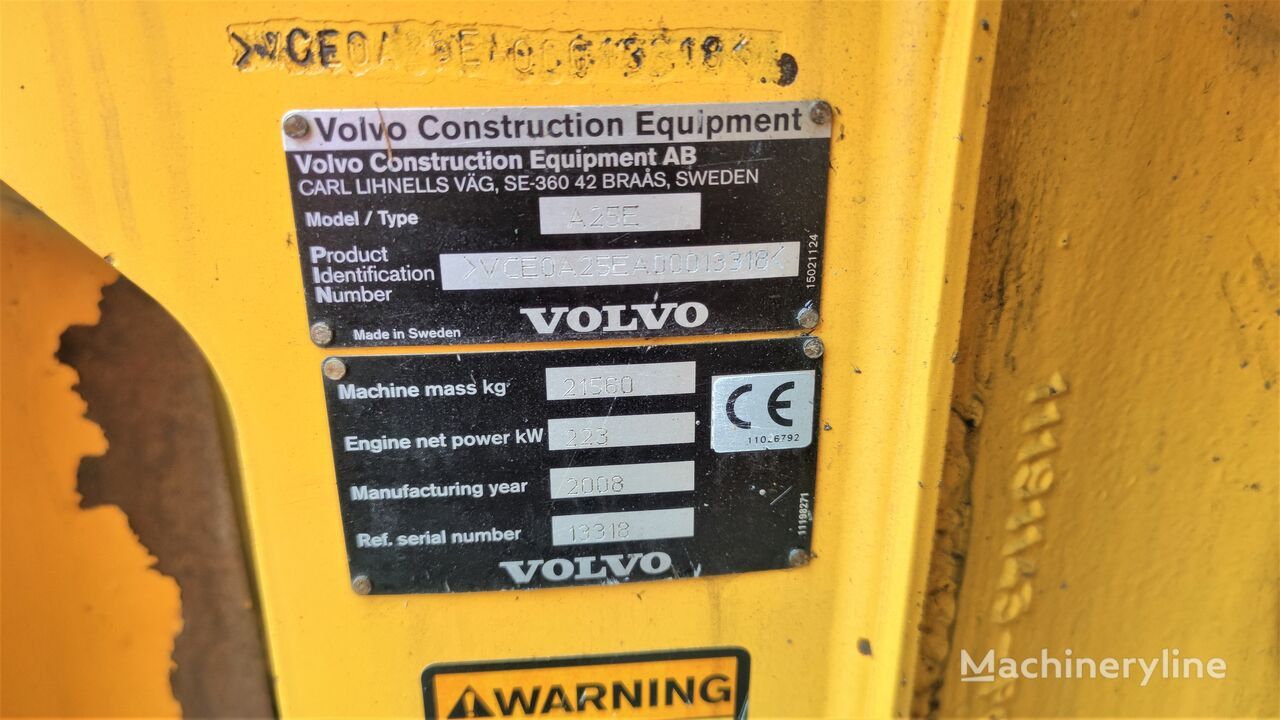 Dúmper articulado Volvo A25: foto 9