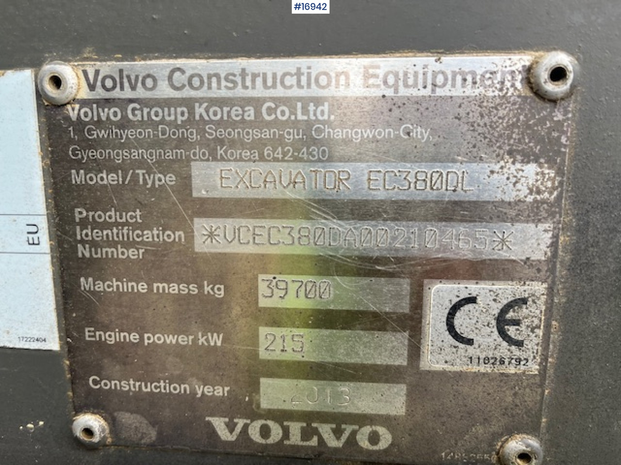 Excavadora Volvo EC380DL: foto 7