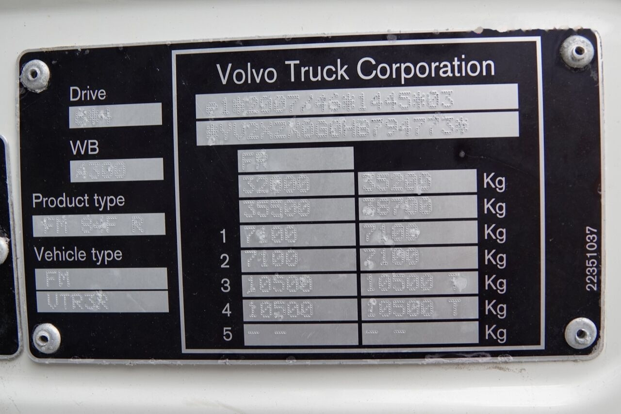 Camión hormigonera Volvo FMX 450: foto 37
