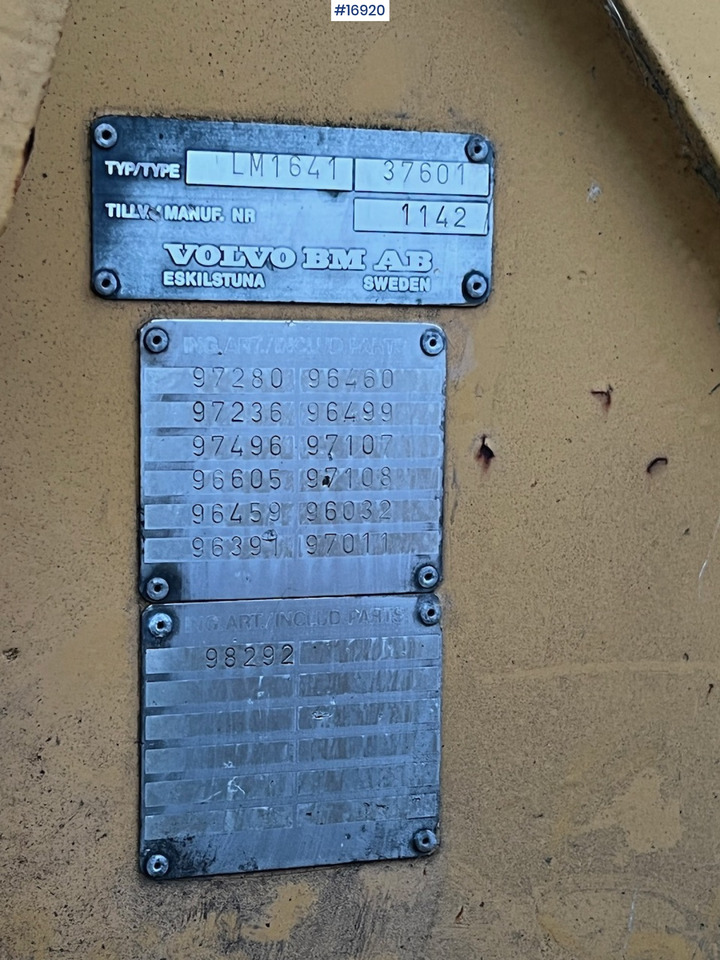 Cargadora de ruedas Volvo LM1641: foto 16