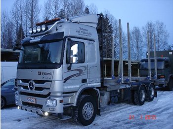 Remolque forestal para transporte de madera Mercedes-Benz Actros 2660L 6x4: foto 1