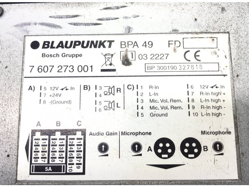 Unidad de control Blaupunkt K-series (01.06-): foto 7