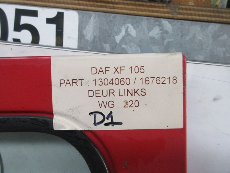 Puerta y piezas para Camión DAF 1676218 DEUR XF EURO 5 LINKS: foto 6