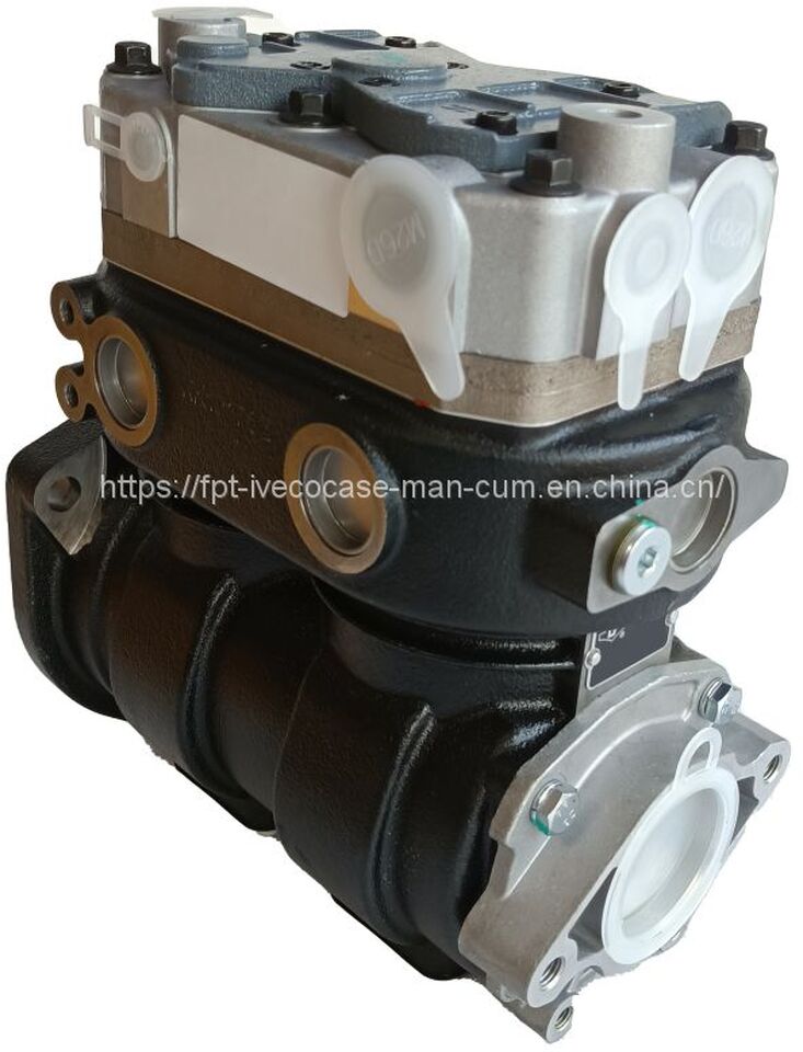 Compresor FPT IVECO CASE Cursor9 F2CFE614A*B041/F2CGE614F*V004 5802431166 Double cylinder air pump 504293730/5802497411: foto 2