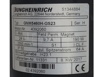 Motor para Equipo de manutención Jungheinrich 51344884 Steering motor 24V type GNM5460H-GS23 sn 4392060: foto 2