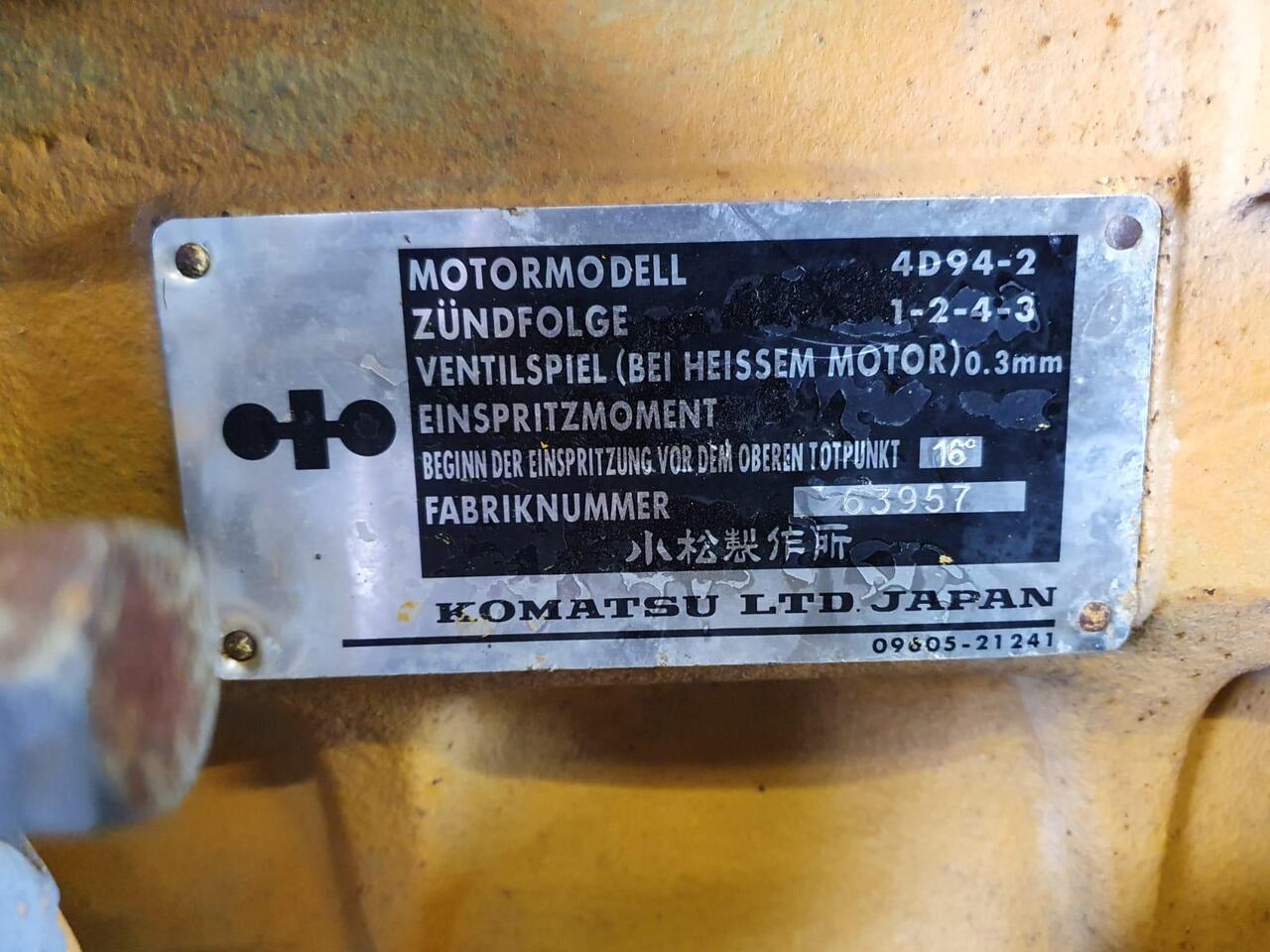 Motor para Maquinaria de construcción Komatsu 4D94 als Teilträger: foto 2