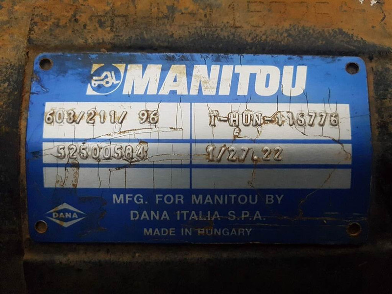 Eje y piezas para Maquinaria de construcción Manitou MLT625-52500584-Spicer Dana 603/211/96-Axle/Achse: foto 7