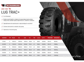DYNAMAXX 17.5R25 DYNAMAXX LUG TRAC+ L5 182A2 TL - Neumático