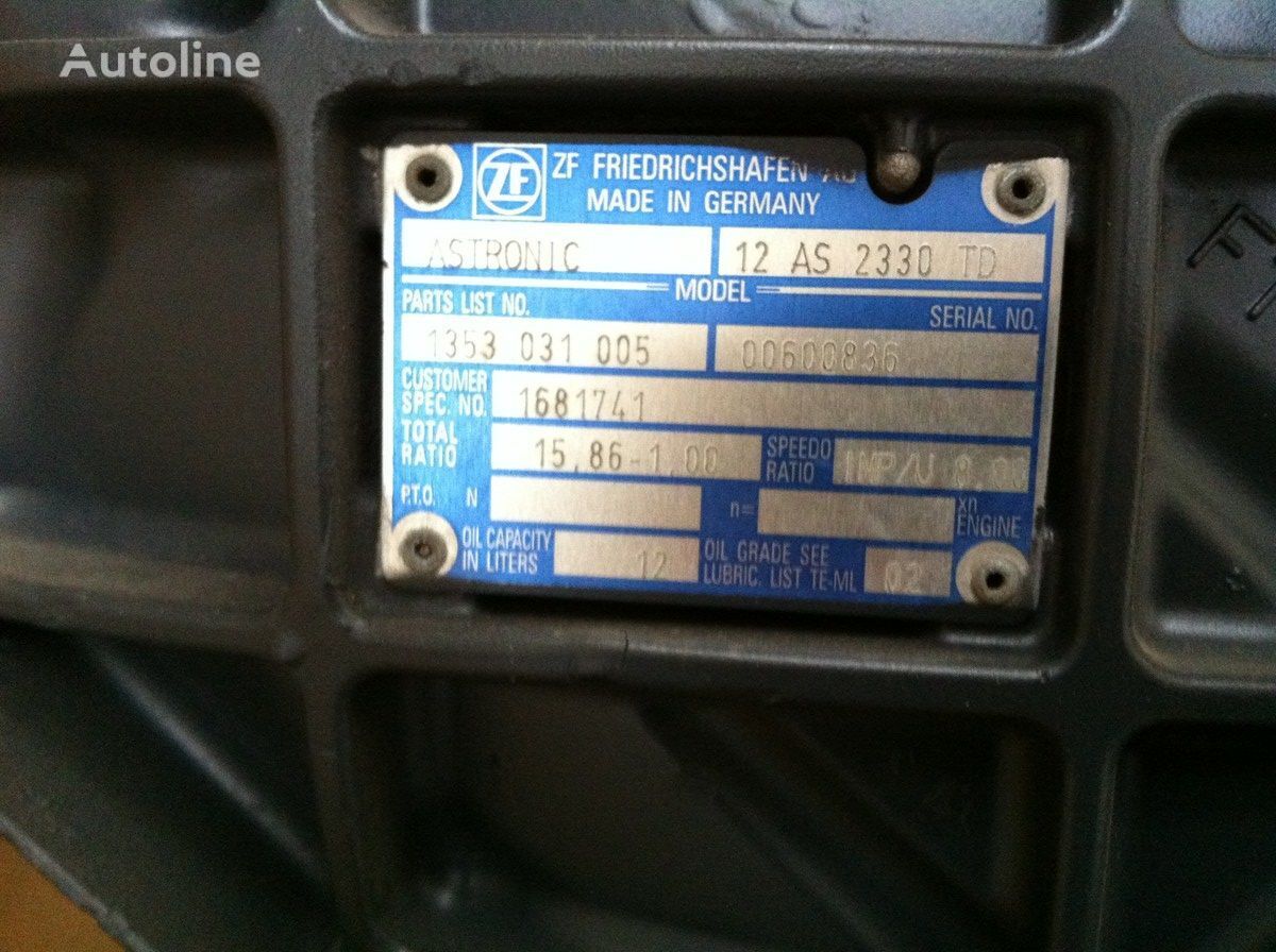 Caja de cambios para Camión ZF AS-TRONIC 12AS2330TD: foto 2