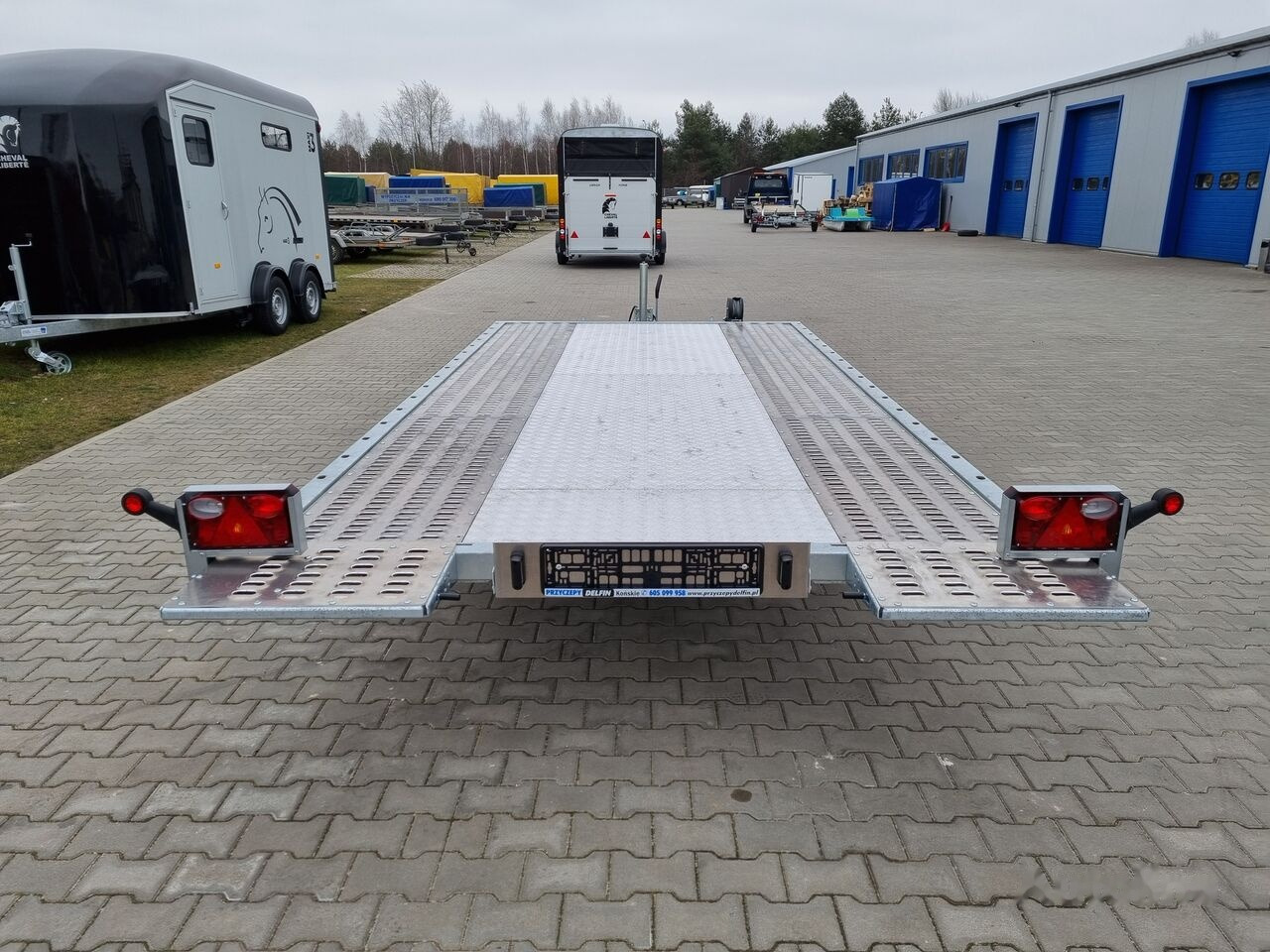 Remolque portavehículos nuevo Lorries PLI-27 4521 car platform trailer 450x210 cm laweta: foto 6