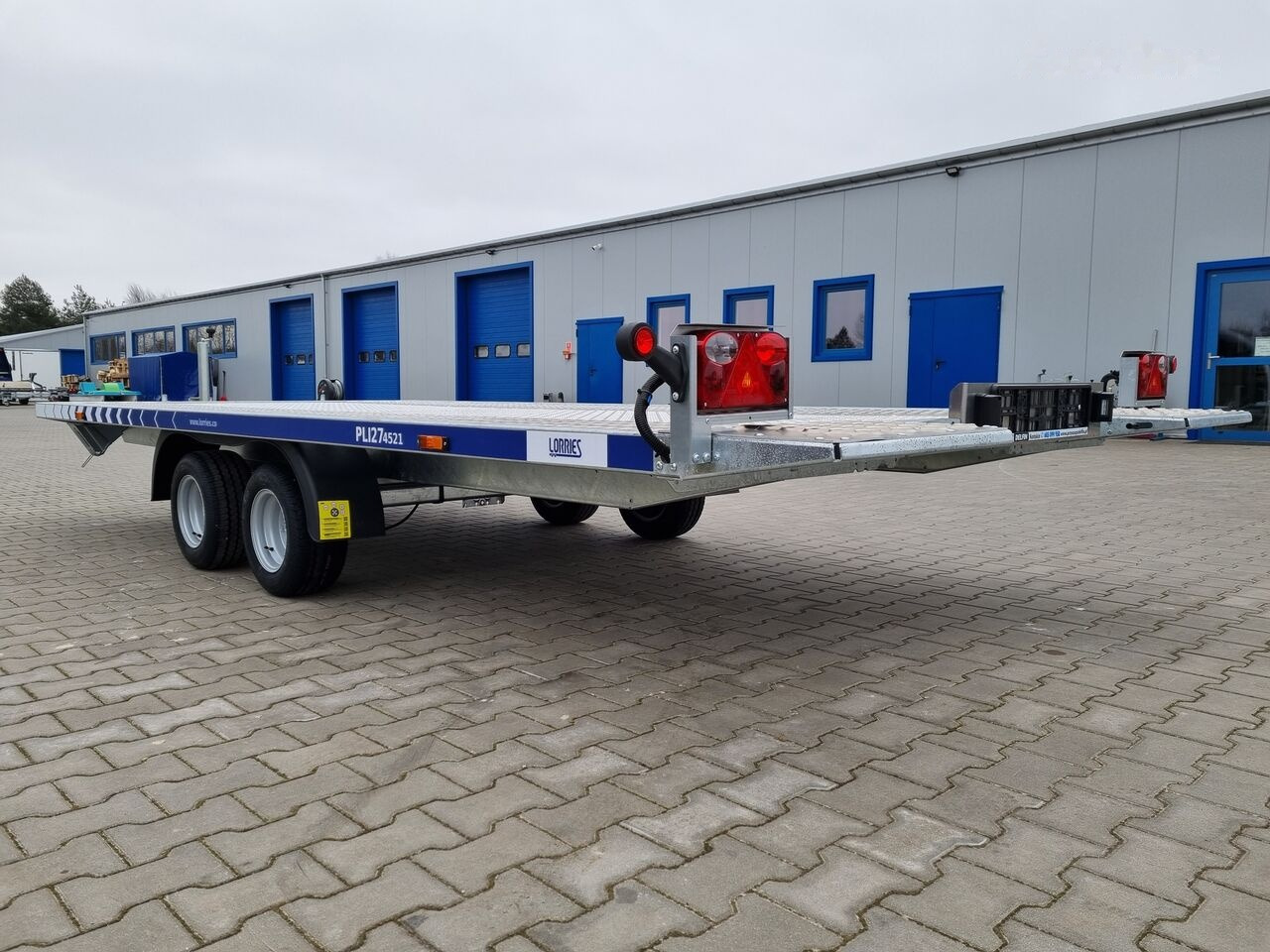 Remolque portavehículos nuevo Lorries PLI-27 4521 car platform trailer 450x210 cm laweta: foto 7