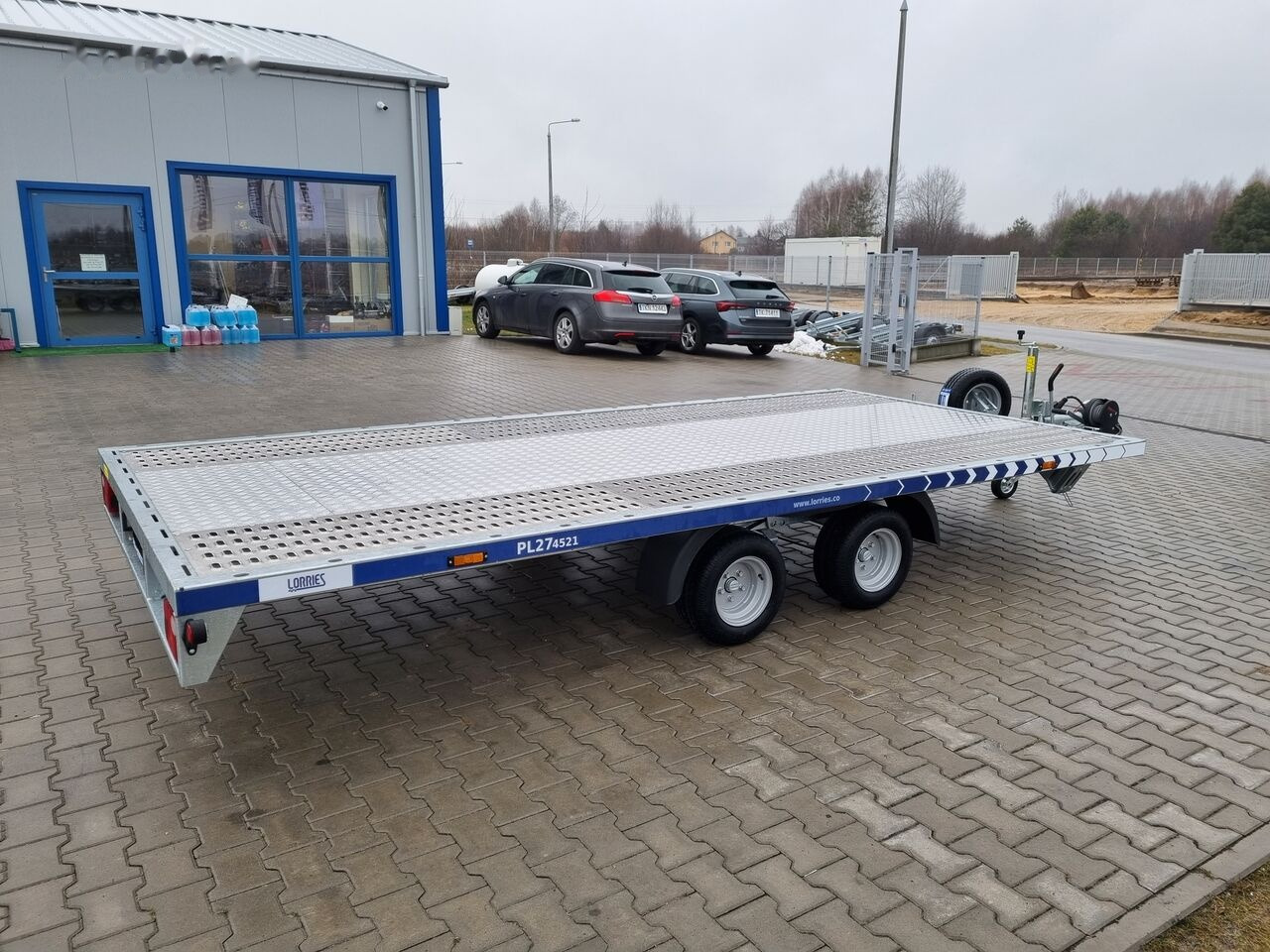 Remolque portavehículos nuevo Lorries PL-27 4521 car trailer 2.7t GVW tilting platform 441 x 200 cm: foto 11