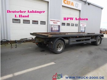  Hilse 2 Achs Abroll + Absetzcontainer BPW 1.Hand - Remolque portacontenedore/ Intercambiable