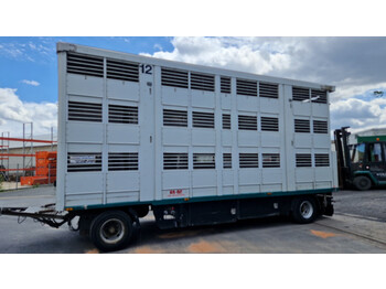  Fiege / Kaba  3 Stock, Hubdach, Zustand gut - Remolque transporte de ganado