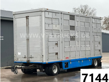 Ka-Ba 4.Stock Anhänger Aggregat, Tränke, Hubdach  - Remolque transporte de ganado