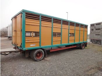 Menke Einstock 8,20m kleine Räder Vollalu  - Remolque transporte de ganado