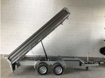 Remolque volquete HUMBAUR HTK 3500.37 Stahlwände Dreiseitenkipper