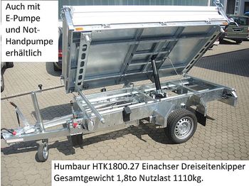 Remolque volquete Humbaur - HTK1800.27 Handpumpe Stahlbordwände