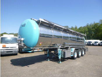 Semirremolque cisterna para transporte de alimentos Burg Food tank inox 26.8 m3 / 1 comp + pump: foto 1